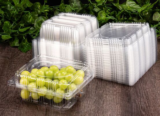 Customizable Recyclable PET Transparent Fruit Box for Perfect Protection of Grapes and Tomatoes