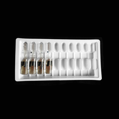 উচ্চ মানের প্লাস্টিকের আম্পুলস ট্রে 1ml 2ml 5ml 10ml প্লাস্টিকের ক্লিয়ার ব্লিস্টার প্যাকেজিং ভায়াল ব্লিস্টার ট্রে বক্স