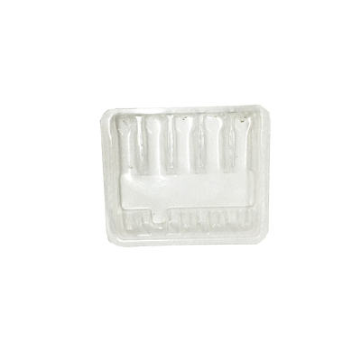 ক্লেমশেল ব্লাস্টার প্লাস্টিকের 1 মিলি ampoule insert প্যাকিং ট্রে 100mm Thickness