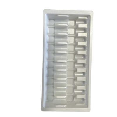 পিইটি ব্লিস্টার প্যাকেজিং ট্রে জল ইনজেকশন ampoule tray কাস্টম পাইকারি
