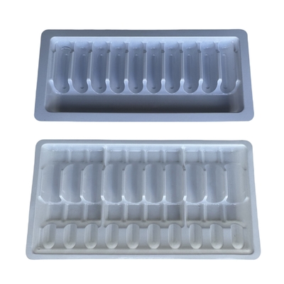 পিইটি ঘন ট্রে ঔষধ জল ইনজেকশন ampoule tray প্যাকেজিং কাস্টমাইজড পাইকারি