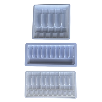 পিইটি ঘন ট্রে ঔষধ জল ইনজেকশন ampoule tray প্যাকেজিং কাস্টমাইজড পাইকারি