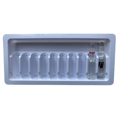 পিইটি ঘন ট্রে ঔষধ জল ইনজেকশন ampoule tray প্যাকেজিং কাস্টমাইজড পাইকারি