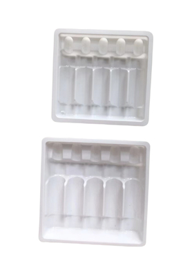 মেডিসিন পিইটি আম্পুল ট্রে জল ইনজেকশন 1ml ~ 10ml আম্পুল ট্রে কাস্টমাইজেশন