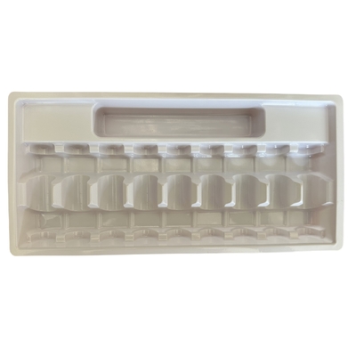 PET10ml প্যাকেজিং প্লাস্টিক বক্স আম্পুলা ট্রে কাস্টম নিরাপত্তা কী পণ্য আম্পুলা ট্রে কাস্টম