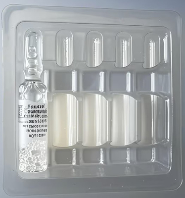 স্বচ্ছ প্লাস্টিকের ampoule ampoule 1 ml, 2 ml, 3 ml, 5 ml, 10 ml প্লাস্টিকের vial tray blister কাস্টমাইজ করা যায়