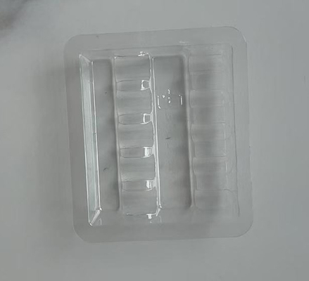 স্বচ্ছ প্লাস্টিকের ampoule ampoule 1 ml, 2 ml, 3 ml, 5 ml, 10 ml প্লাস্টিকের vial tray blister কাস্টমাইজ করা যায়
