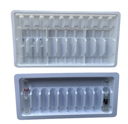 কাস্টমাইজড ampoule tray, ফার্মাসিউটিক্যাল প্যাকেজিং একবার ব্যবহারযোগ্য blister 5ml ampoule packaging 5ml pharmaceutical packaging 5ml