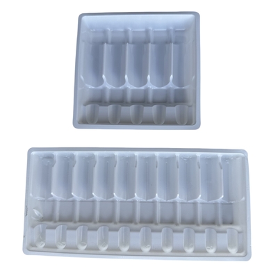 কাস্টমাইজড ড্রাগ ampoule ট্রে 1ml 2ml 5ml 10m জল ইনজেকশন পিইটি ampoule ট্রে পাইকারি কাস্টমাইজেশন