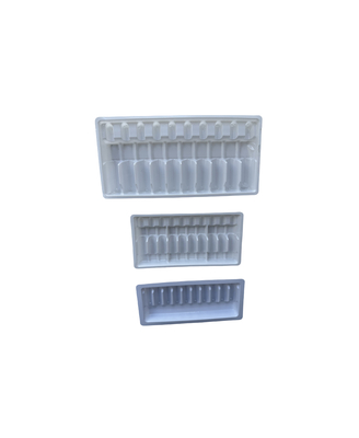 জল ইনজেকশন জন্য ব্লিস্টার ট্রে প্যাকেজিং 1ml 2ml 5ml 10ml পিইটি আম্পুল ট্রে কাস্টমাইজেশন