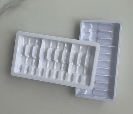 Custom 10ml Ampoule Packaging Tray - Cardboard Embossed Surface