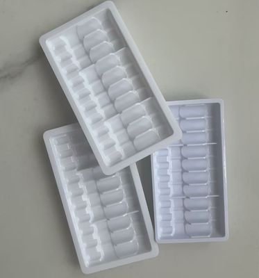 Custom 10ml Ampoule Packaging Tray - Cardboard Embossed Surface