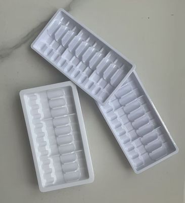 Custom 2ml Ampoule Packaging Tray 14.3x7.3cm Cardboard Embossing