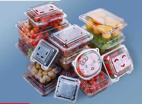 Customized Design Recyclable PET Heat Sealing Fruit Packaging Box for Tomato and Blueberry