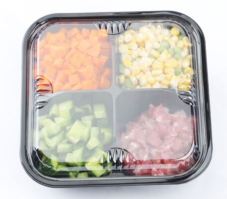 Customized Design Recyclable PET Heat Sealing Fruit Packaging Box for Tomato and Blueberry