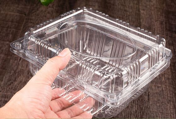 Customized Design Recyclable PET Heat Sealing Fruit Packaging Box and Plastic Blister Tray
