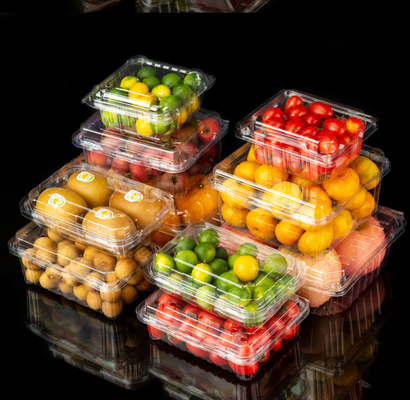One-time meat slice box manufacturer - wholesale pet and PP plastic boxes for frozen meat rolls, transparent black background packaging boxes, food preservation boxes