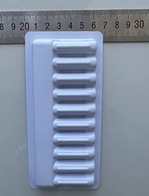 ফার্মাসিউটিক্যাল এম্পুল ট্রে পিইটি উপাদান 1 মিলি 10 প্যাক গ্লাস সুই ফিক্সড ট্রে পাইকারি